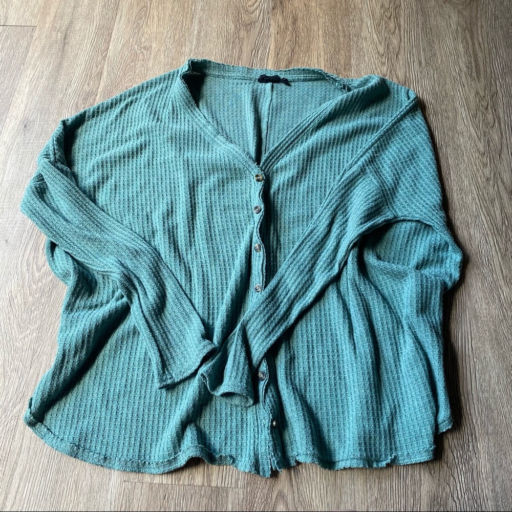 Urban outfitters waffle knit top